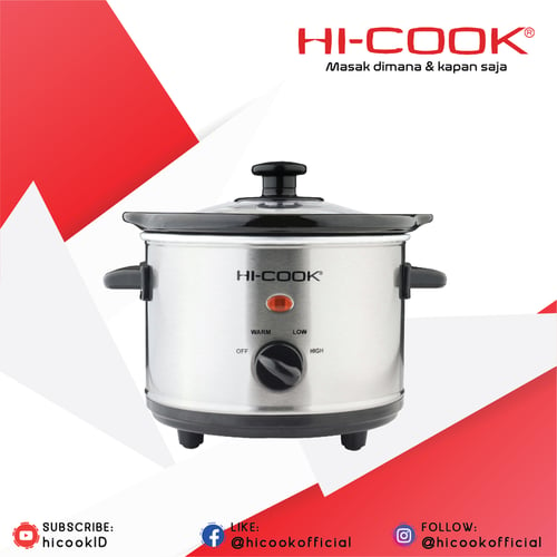 HI-Cook Slow Cooker SC-15 Kap 1.5 Liter