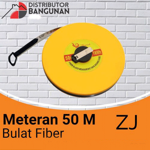 ZJ Meteran Fiber Bulat 50 M
