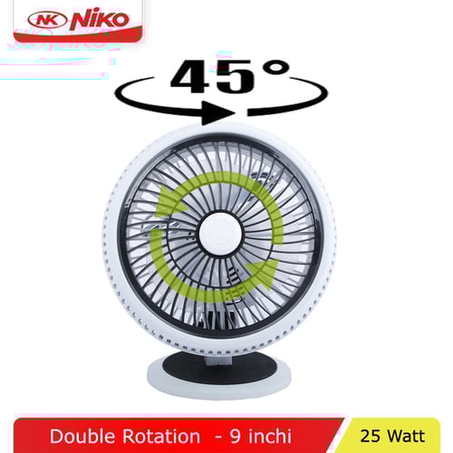 NIKO Kipas Angin Meja Rotating 9 Inch isi 12 pcs