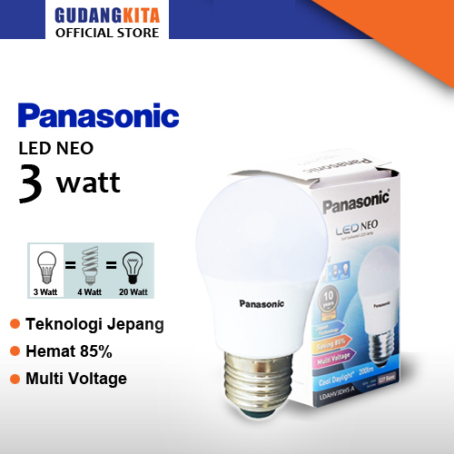 PANASONIC Lampu LED Neo Cooldaylight 3 Watt