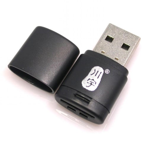 Mini USB Card Reader For Micro SD - Hitam