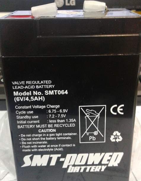 SMT Power Battery SMT064 Lead Acid