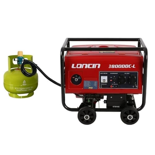 Genset Loncin LC3800DDC-L Generator Listrik Gas LPG