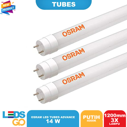 OSRAM Lampu Tube LED ADVANCE 14 Watt Putih 4000K 1200mm SPECIAL ISI 3