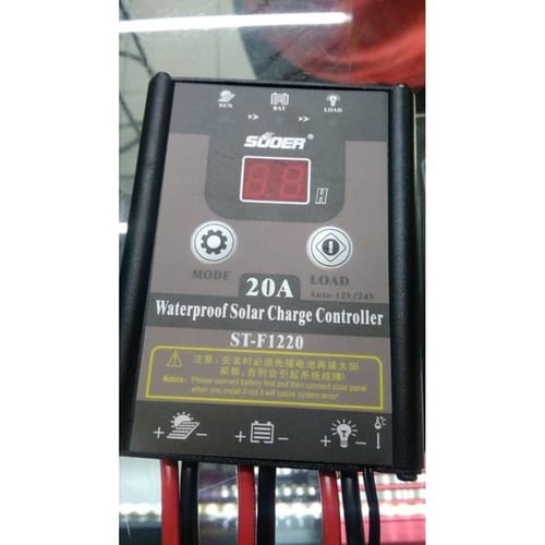 Solar Charge Controller 20A PWM 12v 24v Suoer