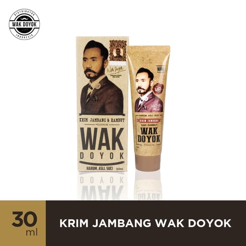 Wak Doyok Cream 30ml Original Hologram - Wak Doyok Krim Penumbuh Jambang, Rambut dan Alis