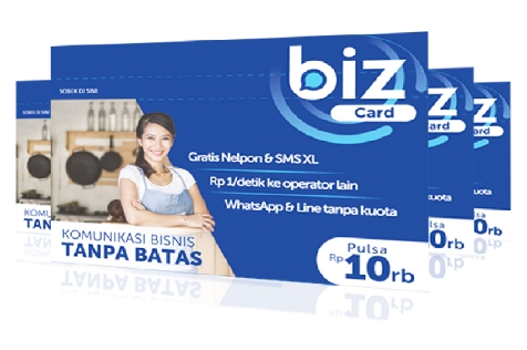 Kartu Perdana XL BIZ  Card (50 Nomor per Box)