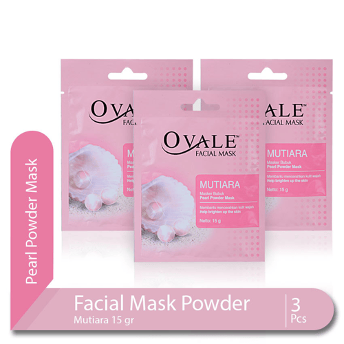 OVALE Multipack Face Mask Powder Mutiara isi 3