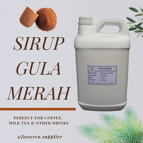 Gula Aren Cair / Gula Jawa Cair / Brown Sugar Syrup 5 Liter