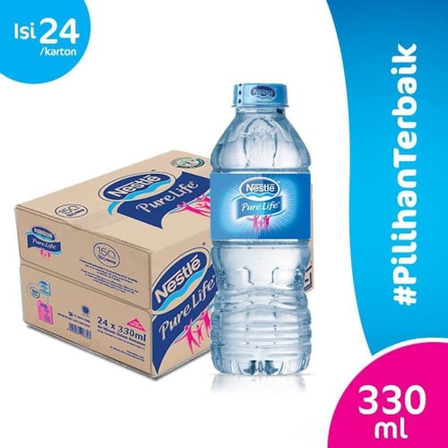 Nestle Pure Life 330 ml isi 24 Botol Karton Dus Air Mineral 330ml