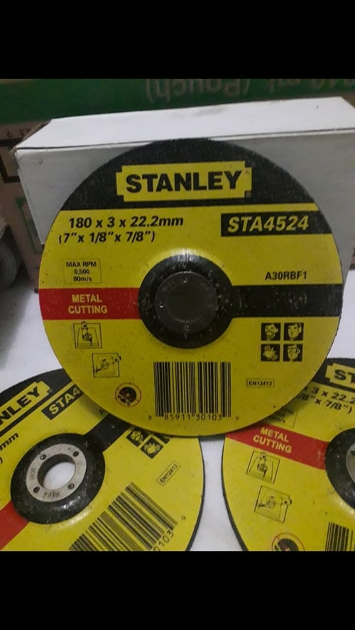 mata grinda metal cutting 180 x 3 x 22.2mm Stanley STA4524