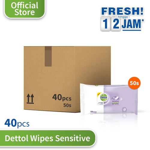 Dettol Wipes Sensitive 50s - 24 pcs