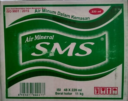 Air Mineral SMS 48 x 220 ml