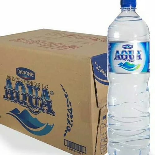 AQUA Air Mineral 1500ml 1 Karton isi 12 Botol x 1500 ml