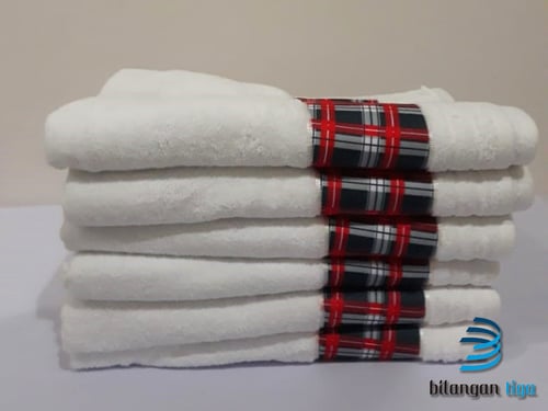 HANDUK TERRY PALMER MERAH PUTIH UK 70 X 135