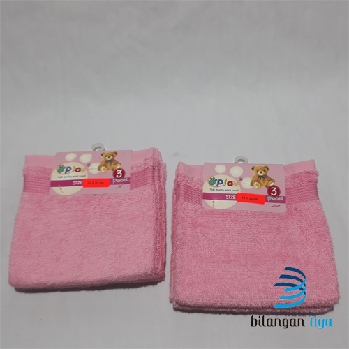 Handuk Multi Fungsi 2 Set Isi 6 - Light Pink