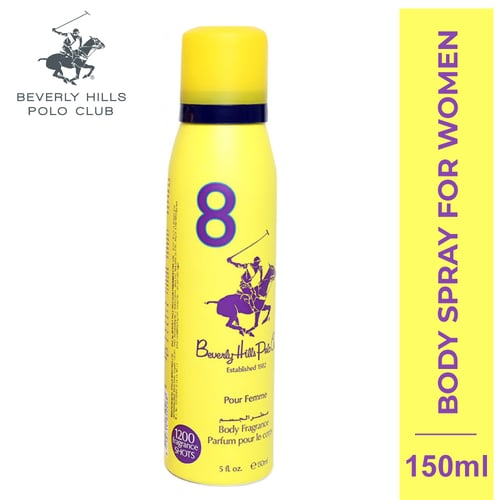 BEVERLY HILLS POLO CLUB 8 Deodorant Body Spray Woman - 150ml