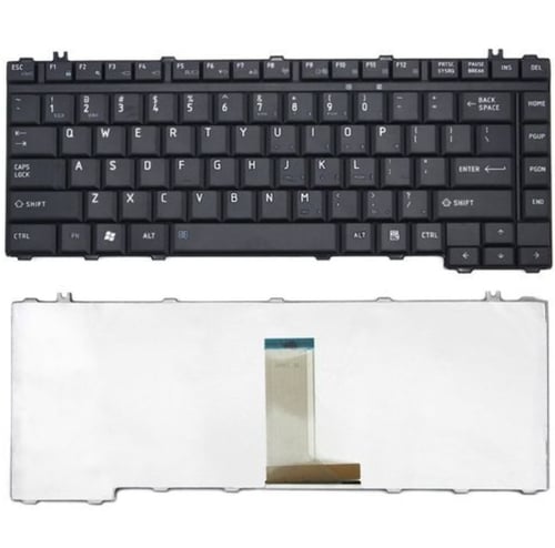 TOSHIBA Keyboard Laptop Satellite Black US Series.
