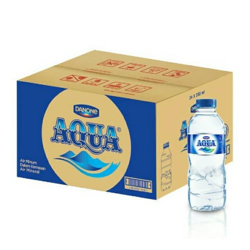 AQUA Air Mineral 330ml 1 Karton isi 24 Botol x 330 ml