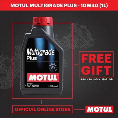 MOTUL Multigrade Plus 10W40 1 Liter (Promo Paket 4 Pcs)