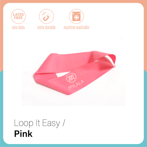 Mylala Fitness Stretch bands (Loop PINK EASY)Tali STRECHING yoga