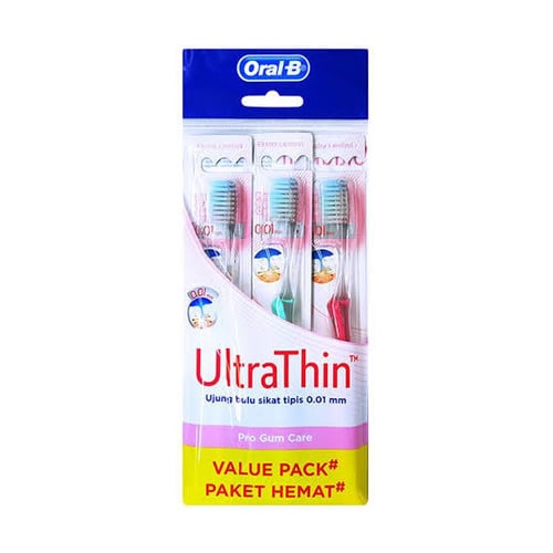 ORAL B Sikat Gigi Ultra Thin Pro Gum Care 3s