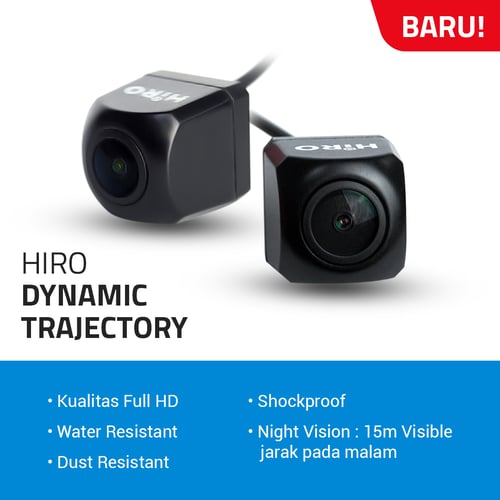 HIRO Rear Camera Car Dynamic Trajectory Full HD