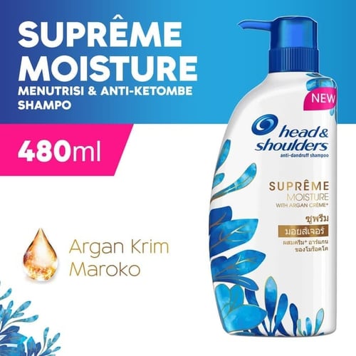 HEAD AND SHOULDERS Shampoo Moisture Anti Ketombe 480ml