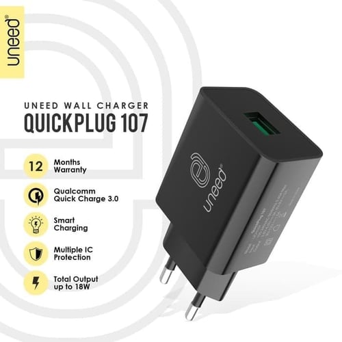 UNEED Quickplug Wall Charger Qualcomm Quick Charge 3.0 - UCH107
