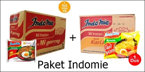 Paket Indomie Goreng dan Kari ayam /ctn