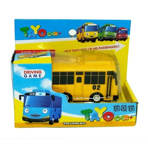 Mainan Anak - Mobil Mobilan Pull Back Tayo Little Bus Lani Kuning 02
