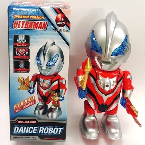 Mainan Anak - Ultraman Dance Robot Musik Lampu