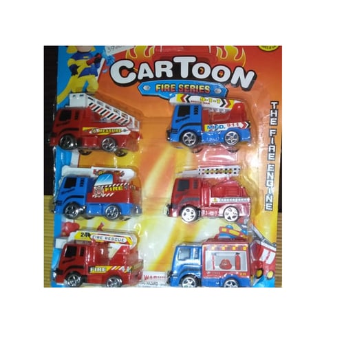 Mainan Anak - Cartoon Fire Series Mobil Mobilan Pemadam Kebakaran