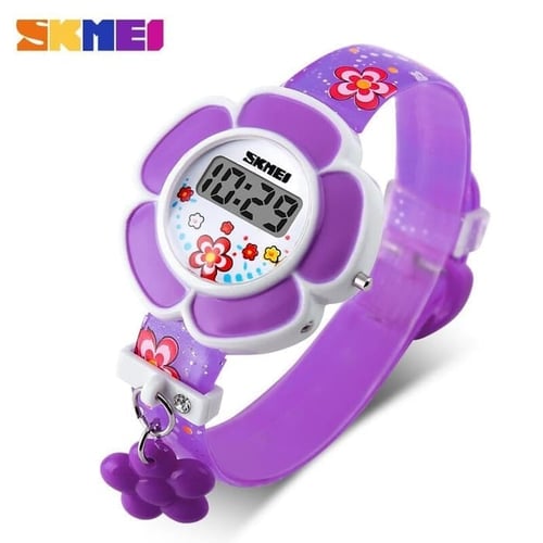 Jam Tangan Anak Wanita Digital SKMEI 1144 Purple Water Resistant 50M