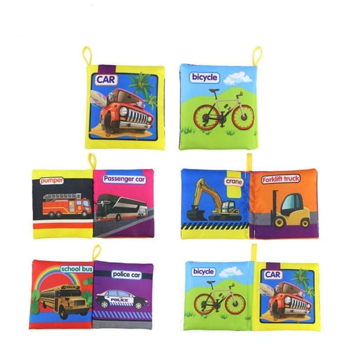 Mainan Edukasi Anak Bayi - Buku Bantal Busy Soft Book - Transport