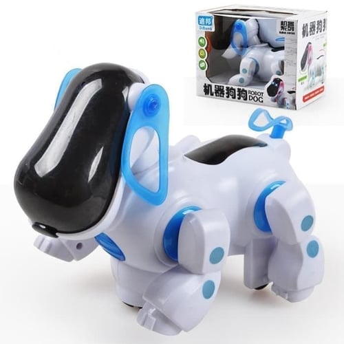 Mainan Anak - Robot Dog Anjing Dancing Joged Lampu Musik