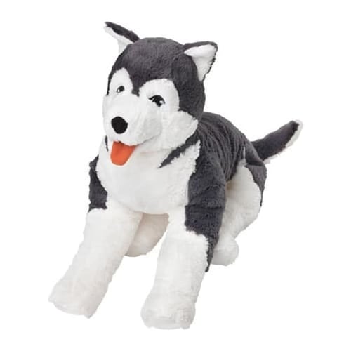 LIVLIG Boneka Anjing Siberian Huskey Besar Dog Soft Toy Doll