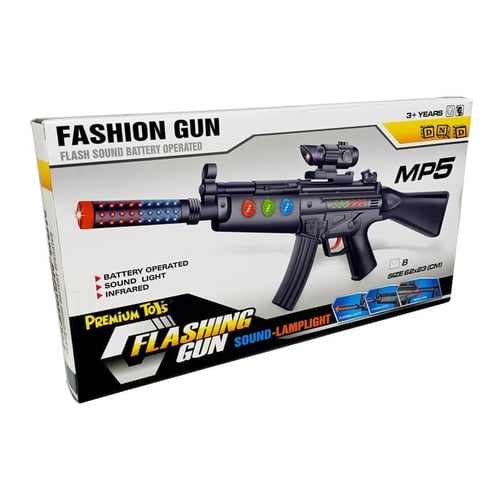 Mainan Anak - Senapan Elektronik Fashion Gun MP5 Pistol Suara Lampu