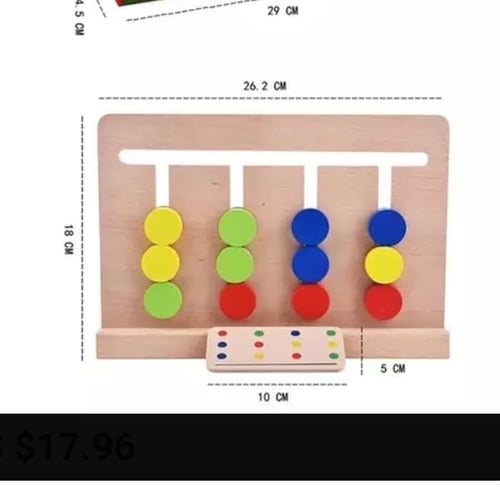 Mainan Edukasi Anak - Colors Game Montessori Math Toys Number Warna