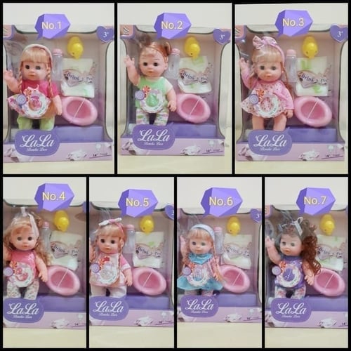 Mainan Anak Perempuan - Boneka Lala Ngompol Pipis Lucu GT 816