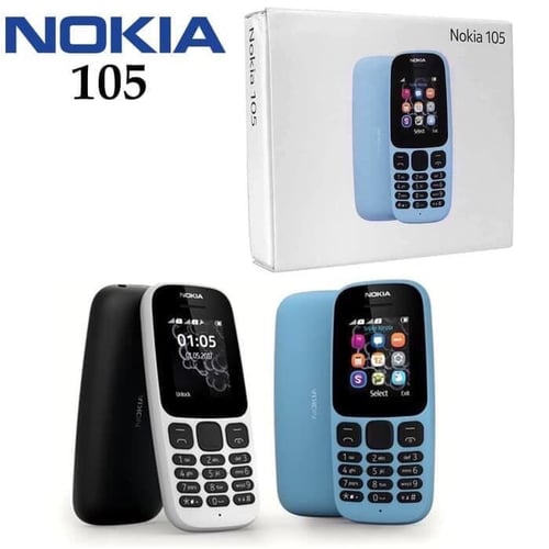 Nokia Jadul Murah Nokia 105 Hp Mobile Phone dual sim 2017-putih
