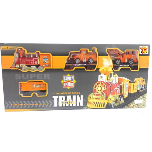 Mainan Anak - Engineering Train Track Play Set Kereta Api Alat Berat