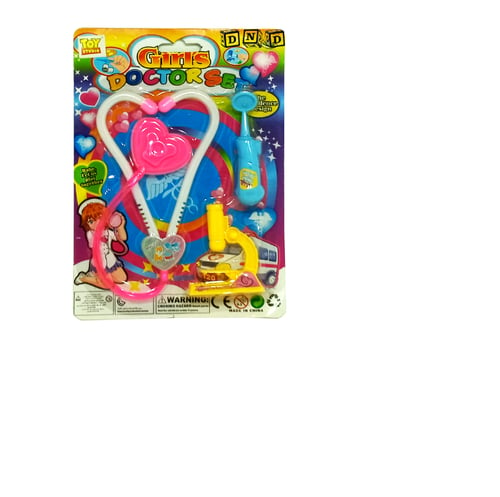Mainan Anak - Girls Doctor Set Isi 3 Pcs Stetoskop Alat Medis