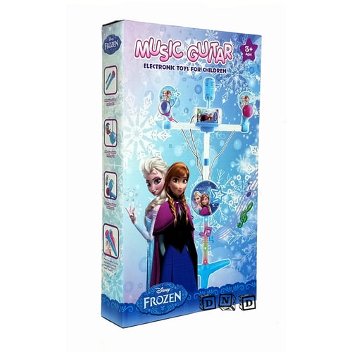 Mainan Anak - Microphone Frozen 3 Tiang Music Guitar Mic Karaoke