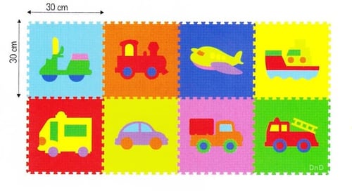 Mainan Anak / Matras Edukasi Puzzle Evamat /Evamats Transportasi Mobil