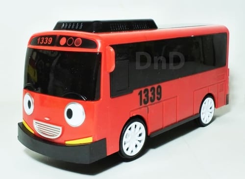 Mainan Anak - Tayo Little Bus Car Plus Mobil Bis Taiyo Lampu Lagu