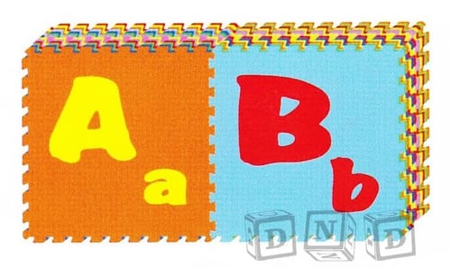 Mainan Edukasi Anak Karpet Matras Puzzle Evamat Evamats Abjad ABC