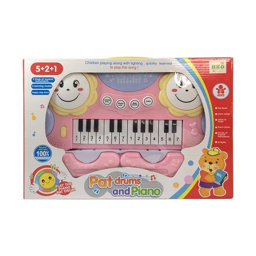 Mainan Edukatif / Edukasi Anak Bayi - Pat Drum and Piano Music Musik