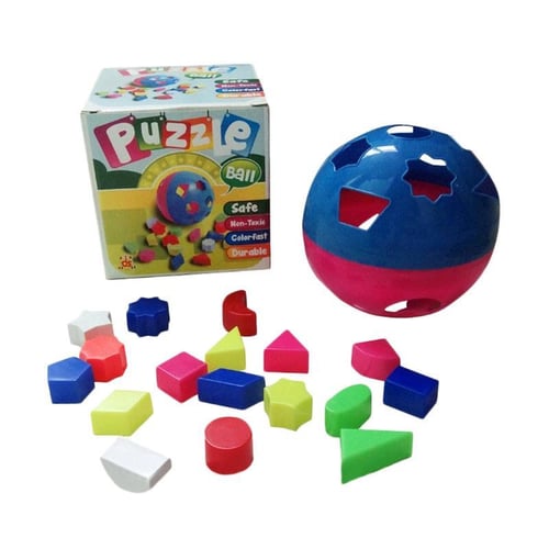 Mainan Edukatif / Edukasi Anak - Puzzle Ball Bola Pintar Bentuk warna
