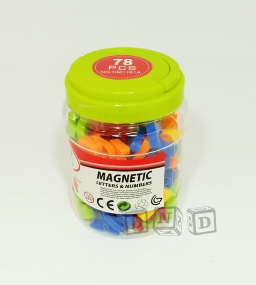 Mainan Anak - Magnetic Letters Numbers Huruf Angka Magnet Isi 78 Pcs